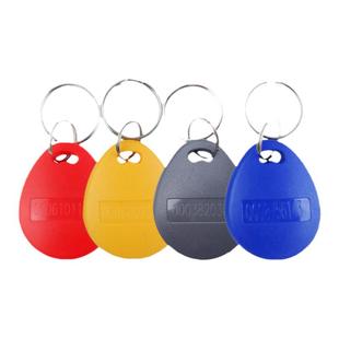 现货库存 8号IC钥匙扣感应ID钥匙扣IC卡考勤ID卡小区复旦IC芯片门禁卡智能卡多色IC感应扣RFID铁环卡防水