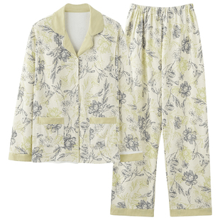 小个子月子服带胸垫春秋季孕妇睡衣待产服产妇产后哺乳家居服套装