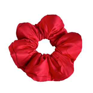 章若楠同款红色枕头蚕丝大肠发圈超大睡眠真丝头圈发绳丸子头皮筋