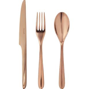 CHRISTOFLE昆庭L'Ame灵魂乐章不锈钢餐具粉金刀叉勺西餐家用套装