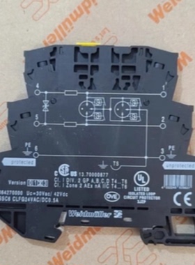 议价全新魏德米勒浪涌保护器VSSC6SL LD24VAC/DC0.5A 1064350000