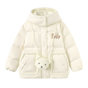 【无雪棉花娃娃IP】巴拉巴拉童装儿童羽绒服女童冬装大童保暖外套