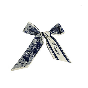 知更鸟法式丝巾发带女绑发小窄细长头巾复古气质ins丝带发饰B545