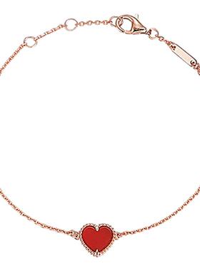 周珍珍 高版本四叶草爱心手链女合金轻奢18k小众设计感网红不掉色