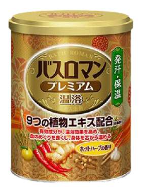 日本原装正品巴斯洛漫限量版金罐生姜辣椒泡脚泡澡浴盐爆汗汤