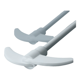 搅拌桨四氟搅拌棒聚乙烯实验室烧瓶搅拌轴杆径7mm8mm300mm350400450500mm耐酸碱聚四氟乙烯搅拌杆