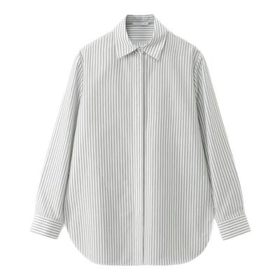 【孙俪同款】OVV2025春夏新款女装淡人基础清爽条纹长袖休闲衬衫