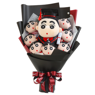 卡通花束公仔娃娃花玩偶仿真玫瑰花送男生女朋友女生日礼物情人节