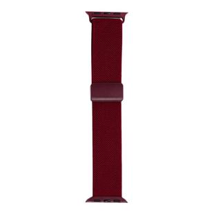 iserisewatch适用iWatchs10代表带苹果手表s11红色新年applewatch9秋冬女SE尼龙弹力41mm45磁吸扣Ultra3运动