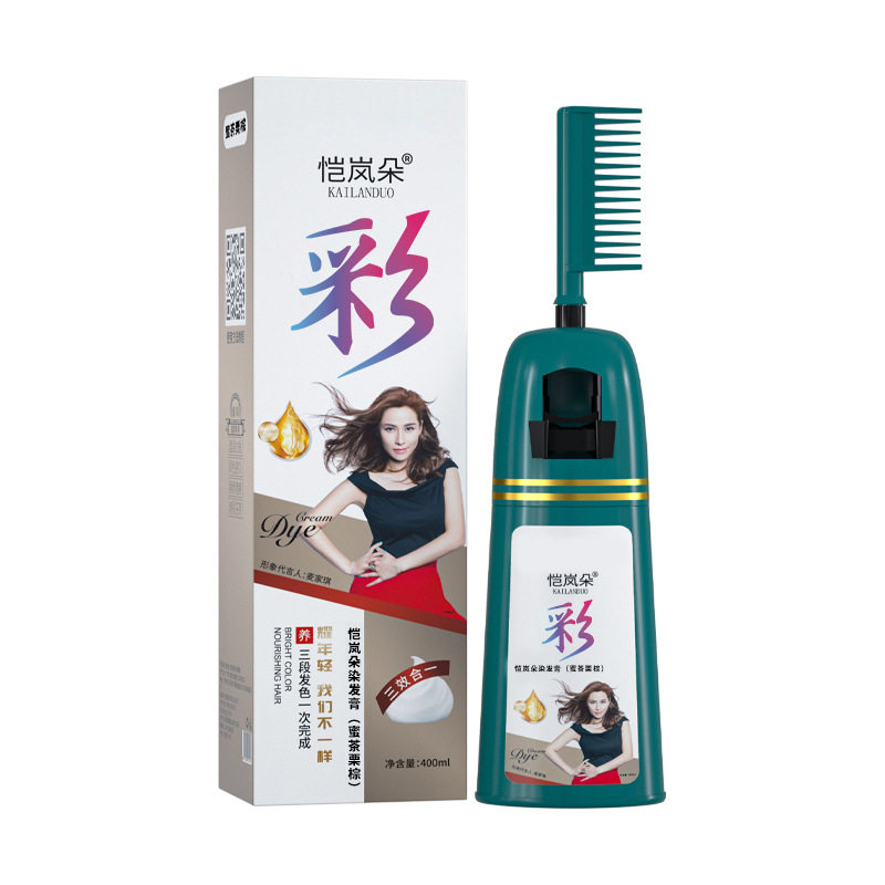恺岚朵无刺激一梳彩染发剂巧克力