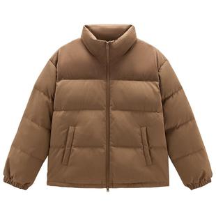 太平鸟男装美式羽绒服男冬季保暖仿麂皮灯芯绒复古面包服潮