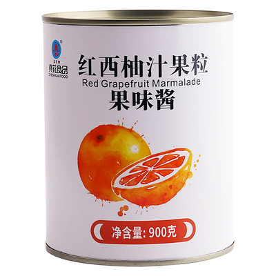 红西柚汁果粒果肉罐头900g商用