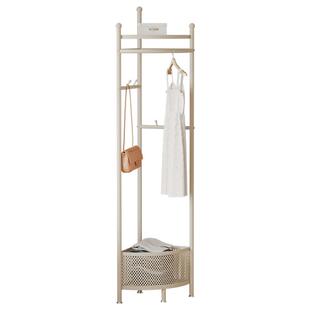 转角衣帽架卧室家用落地衣架墙角多功能脏衣篮衣服挂架简约挂衣架