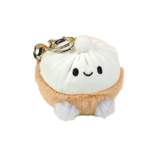 可爱小笼包玩偶毛绒玩具公仔钥匙扣挂件包包挂饰配饰情侣生日礼物