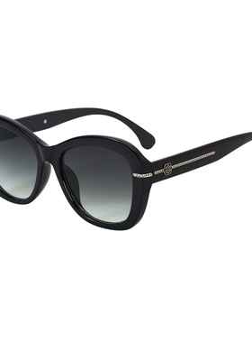 小香风蝶形大脸显瘦简约太阳镜