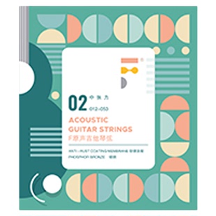 F耳福琴弦02一套吉他镀膜弦民谣木吉他初学者适用进阶推荐进阶款