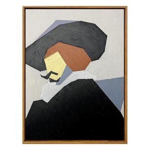 世界名画系列几何简约欧式石英砂肌理画手工diy数字油画手绘填充