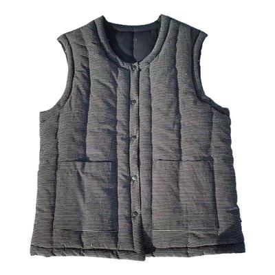 棉花手工马甲男士秋冬季加厚保暖