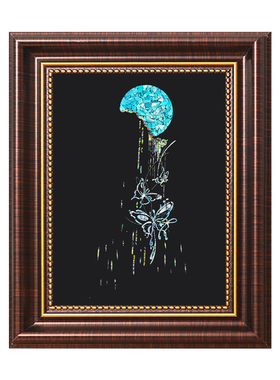 简约风非遗螺钿画diy材料包手工制作团建亲子活动沙龙相框画摆件