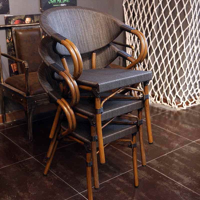 户外桌椅庭院阳台铝合金特斯组合林网碳钢休闲店椅子室外桌布奶茶