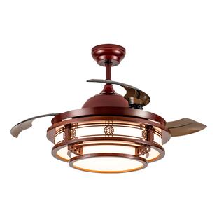 雷士照明吊扇灯风扇灯客厅餐厅家用带电风扇的吊灯新中式风扇吊灯