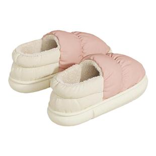 月子鞋女士秋冬季室内家居十11月份孕妇产后防滑软底包跟棉拖鞋女