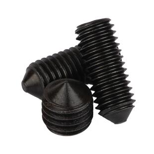 紧定螺丝M3到M20发黑锥端顶丝12.9级DIN914尖尾内六角无头钉