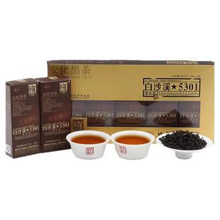 买五送一湖南安化黑茶白沙溪湘尖免撬散茶便携盒装5301芽尖茶150g