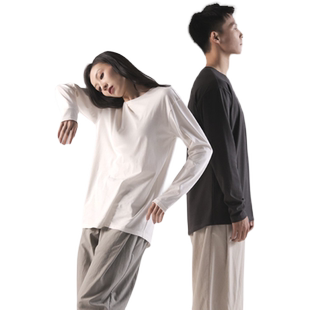 柏屋赵磊INDIND系列现代舞长袖训练T恤纯棉练功服上衣121102003