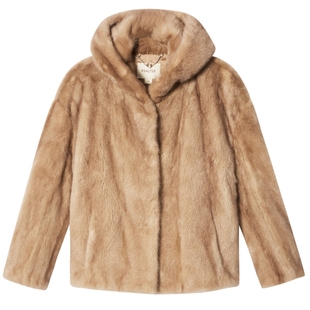 【整貂】诗篇专选雅丹风手工直排水貂毛连帽外套皮草冬款