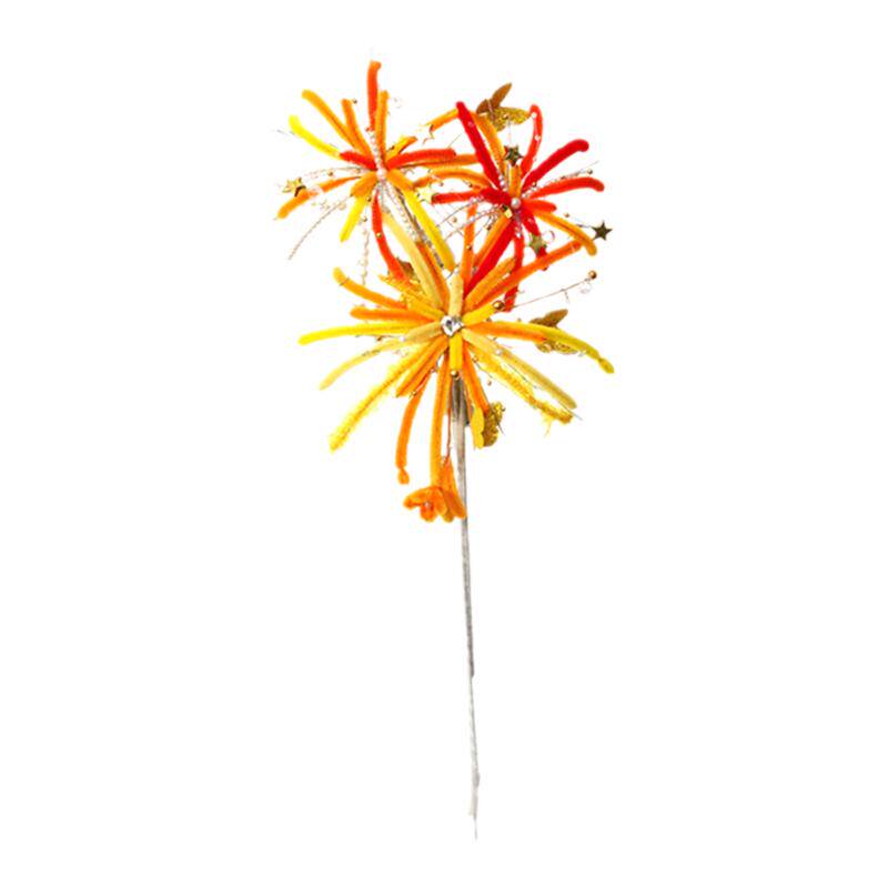 新年烟花灯炫彩花灯扭扭棒手工编织diy材料包发光儿童玩具礼物