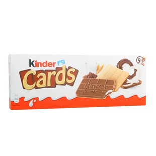 德国进口零食Kinder健达cards牛奶可可夹心卡尔滋薄脆饼干巧克力