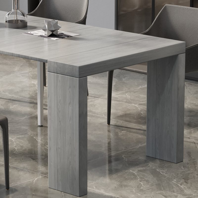 源头工厂定制意式极简餐桌可加长拆卸餐桌轻奢高级大饭桌多人桌子