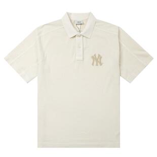 【自营】MLB短袖男装女装情侣上衣休闲运动T恤透气半袖翻领POLO衫