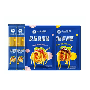 小牛凯西意大利面儿童意面家用速食拌面番茄肉酱低脂卡通心粉意粉