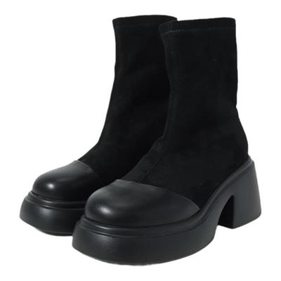 真皮短靴瘦瘦靴Chio2nd南风