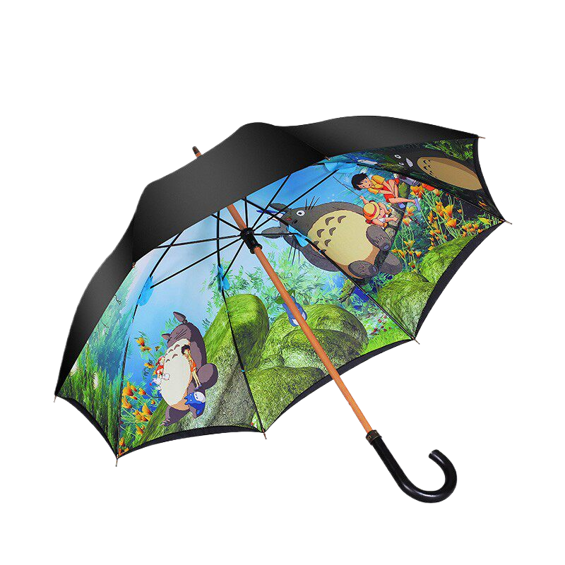 岸慕长柄伞宫崎骏龙猫雨伞女伞