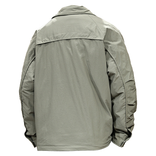 高端90白鸭绒轻薄羽绒服男冬季教练夹克美式复古潮牌休闲翻领外套