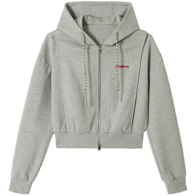 WhyBerry 23AW“城市有氧”短款连帽长袖卫衣宽松休闲外套上衣女