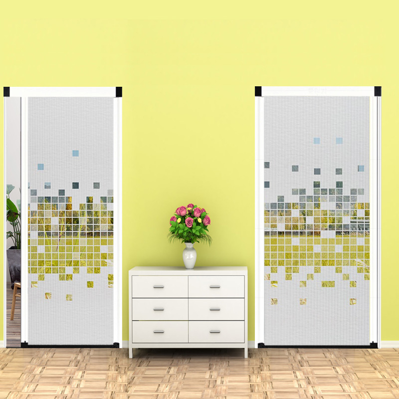 优诗曼现代简约无轨室内折叠隐形推拉门客厅卧室厨房隔断衣柜移门