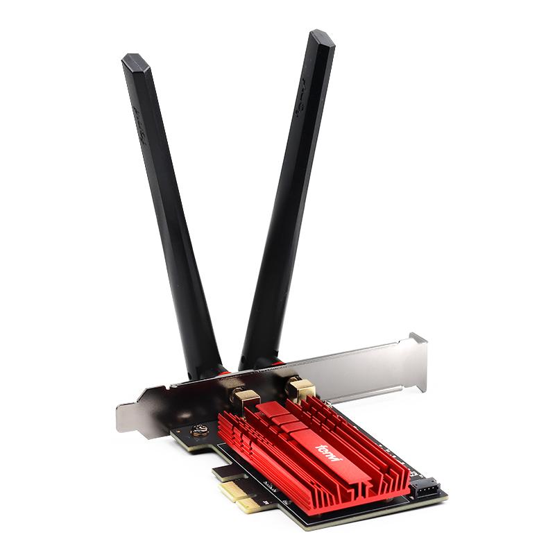 Fenvi PCIE无线网卡AX210/BE200无线网卡台式电脑WiFi7千兆三频增强电竞游戏蓝牙5.4内置电脑wif
