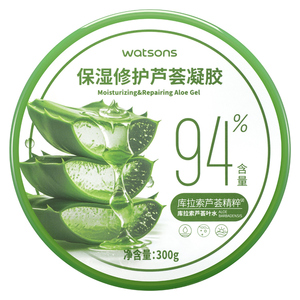 【支持小时达】屈臣氏芦荟凝胶300g保湿修护