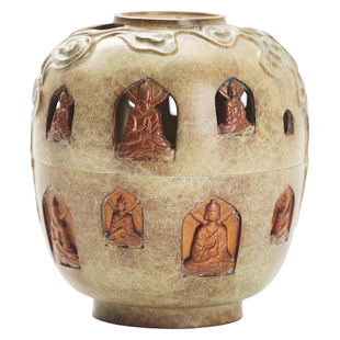 敦煌千佛香炉沉香檀香炉盘香家用室内香薰炉文创高级感熏香炉摆件