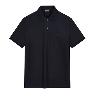 Armani/阿玛尼EA 男士刺绣鹰标纯棉短袖POLO衫 EM005239 AF10497
