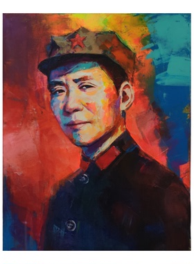 毛主席头像毛泽东画像原创画手绘