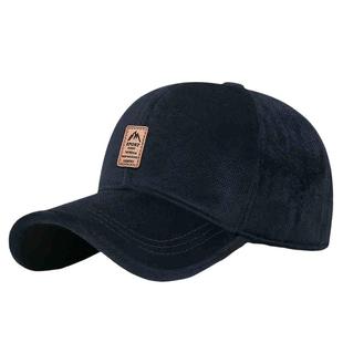 冬季加厚加绒保暖护耳棒球帽子男士中老年运动脸型爸爸老头帽棉帽