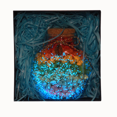 星空创意礼品夜光玻璃瓶免费刻字