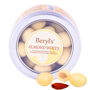 马来西亚Beryls倍乐思烘焙坚果夹心牛奶黑白巧克力120g情人节礼物