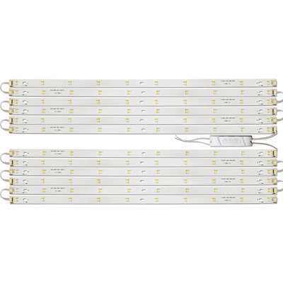 led客厅水晶三色变光64.5cm灯板