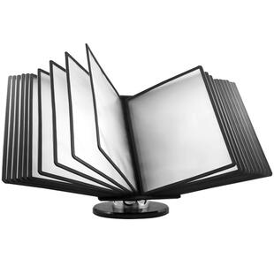 装得快A4翻页文件架台式展示牌翻页架桌面文件多页资料功能介绍酒店价格点单菜单菜牌报刊宣传单页新品上市